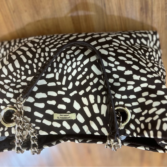 Kate Spade Animal Print Shoulder Bag Brown and Ivory - Picture 2 of 14
